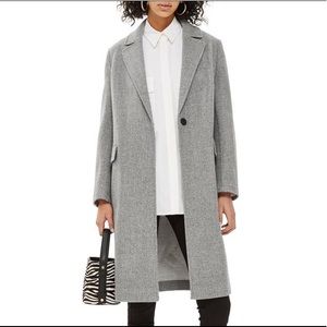 Topshop Lily knit back midi coat